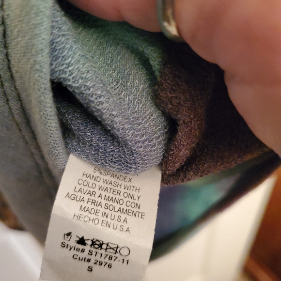 HEIMISH BRAND NWOT SMALL LEOPARD/TIE DYE TANK - Picture 3 of 3